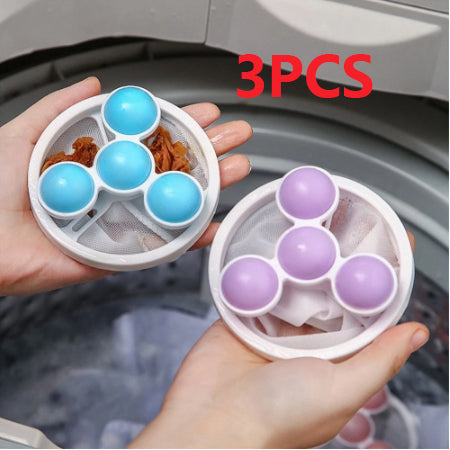 3 PCS Washing machine filters laundry balls