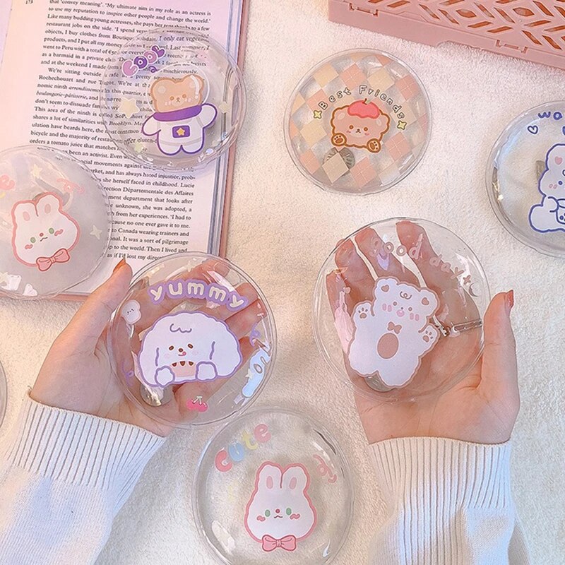 1PC Mini Winter Reusable Gel Hand Warmer Cute Cartoon Instant Self Heating Pack