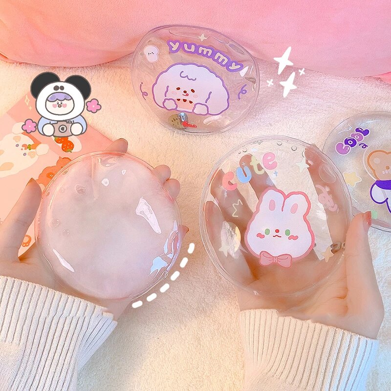 1PC Mini Winter Reusable Gel Hand Warmer Cute Cartoon Instant Self Heating Pack