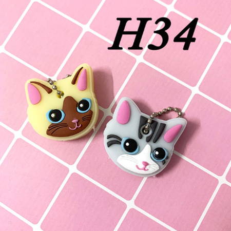 2 pieces/Colorful key chain