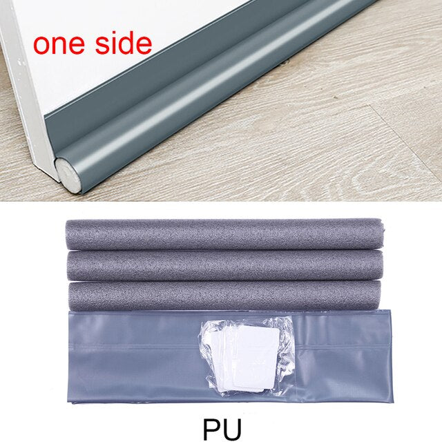 Door Bottom Seal Strip Flexible Wind Noise Reduction Stopper Under Door Sealing Blocker Door Weatherstrip with 3cm Foam