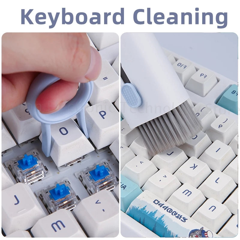 7-in-1 computer keyboard cleaning brush kit headset cleaning pen phone cleaner