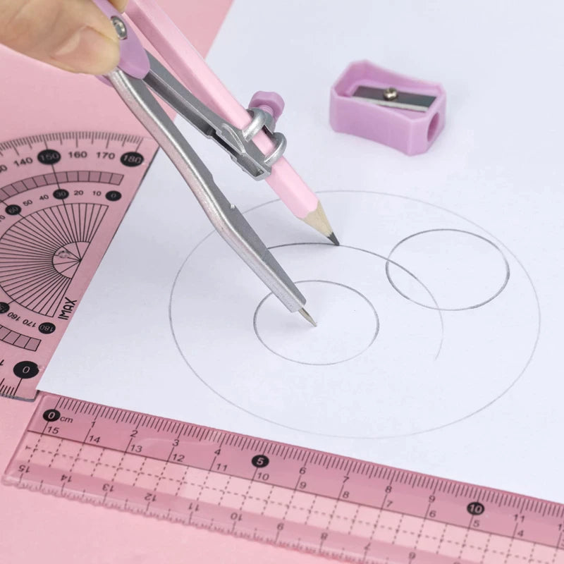 8-piece creative ruler suit,for drafting and drawings.