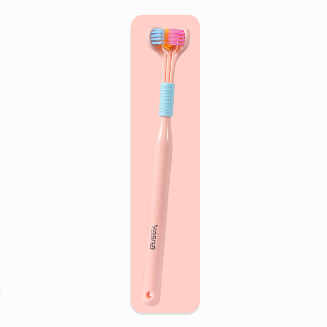 Three-sided soft Bristle toothbrush