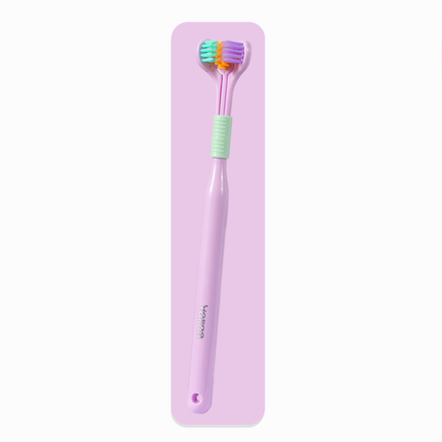 Three-sided soft Bristle toothbrush