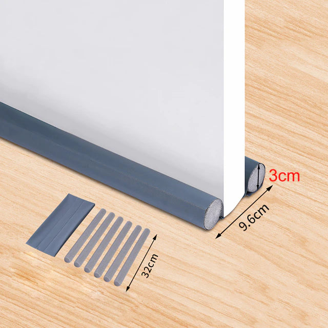 Door Bottom Seal Strip Flexible Wind Noise Reduction Stopper Under Door Sealing Blocker Door Weatherstrip with 3cm Foam