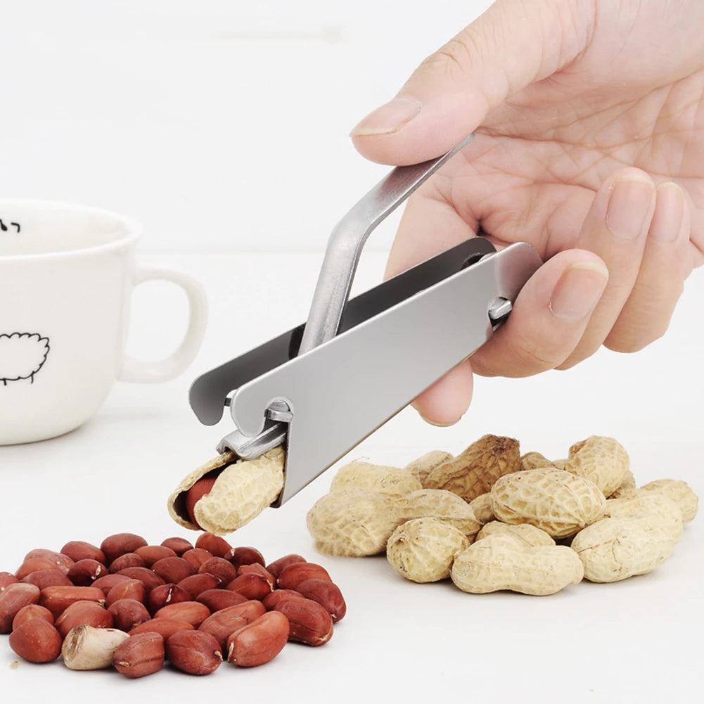 Stainless Steel Sheller Nuts Opener Melon Seed Plier Clamp Pistachio Opener Sunflower Seeds Peeler Walnut Kitchen Tools